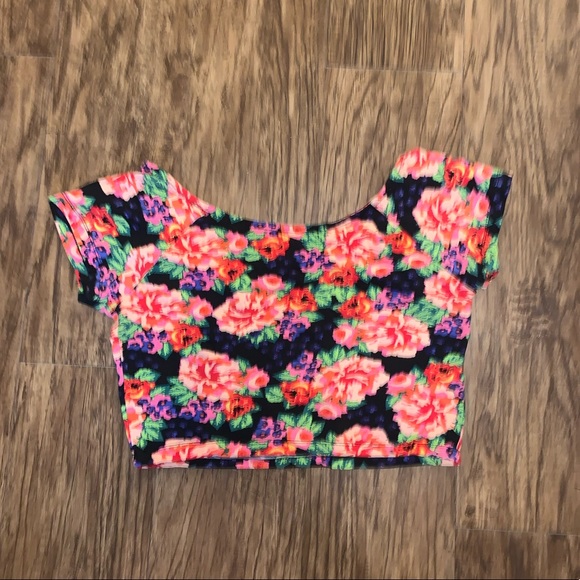 Rue 21 Womens Flower Top - Picture 4 of 6